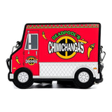 Loungefly Marvel Deadpool 30th Anniversary Chimichangas Food Truck Crossbody Bag Purse - Radar Toys