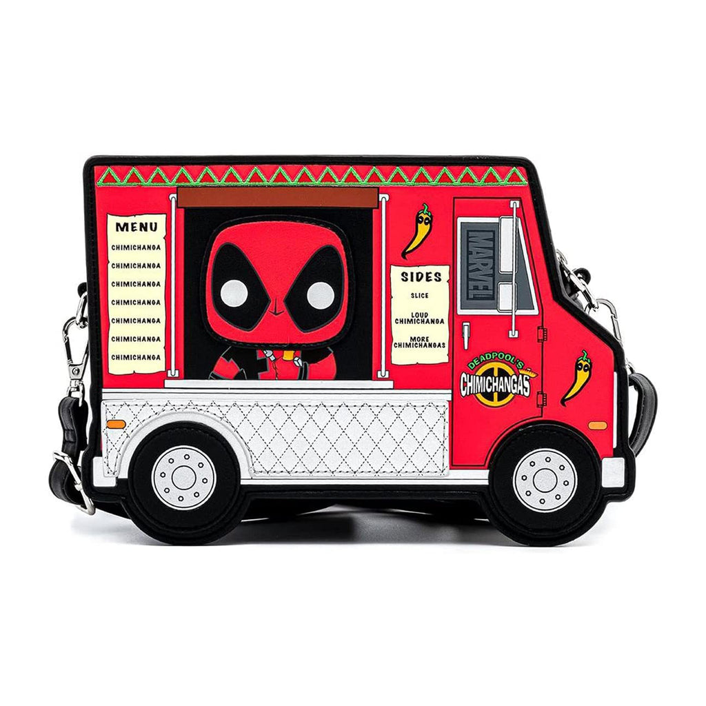 Loungefly Marvel Deadpool 30th Anniversary Chimichangas Food Truck Crossbody Bag Purse
