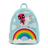 Loungefly Marvel Deadpool 30th Anniversary Unicorn Rainbow Mini Backpack - Radar Toys