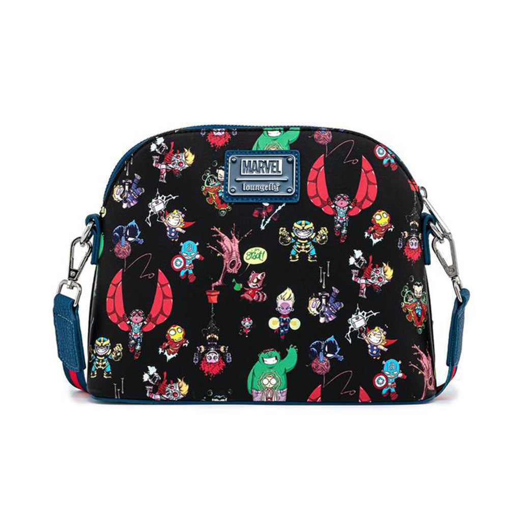 Loungefly Marvel Sy Chibi Characters Crossbody Bag Purse