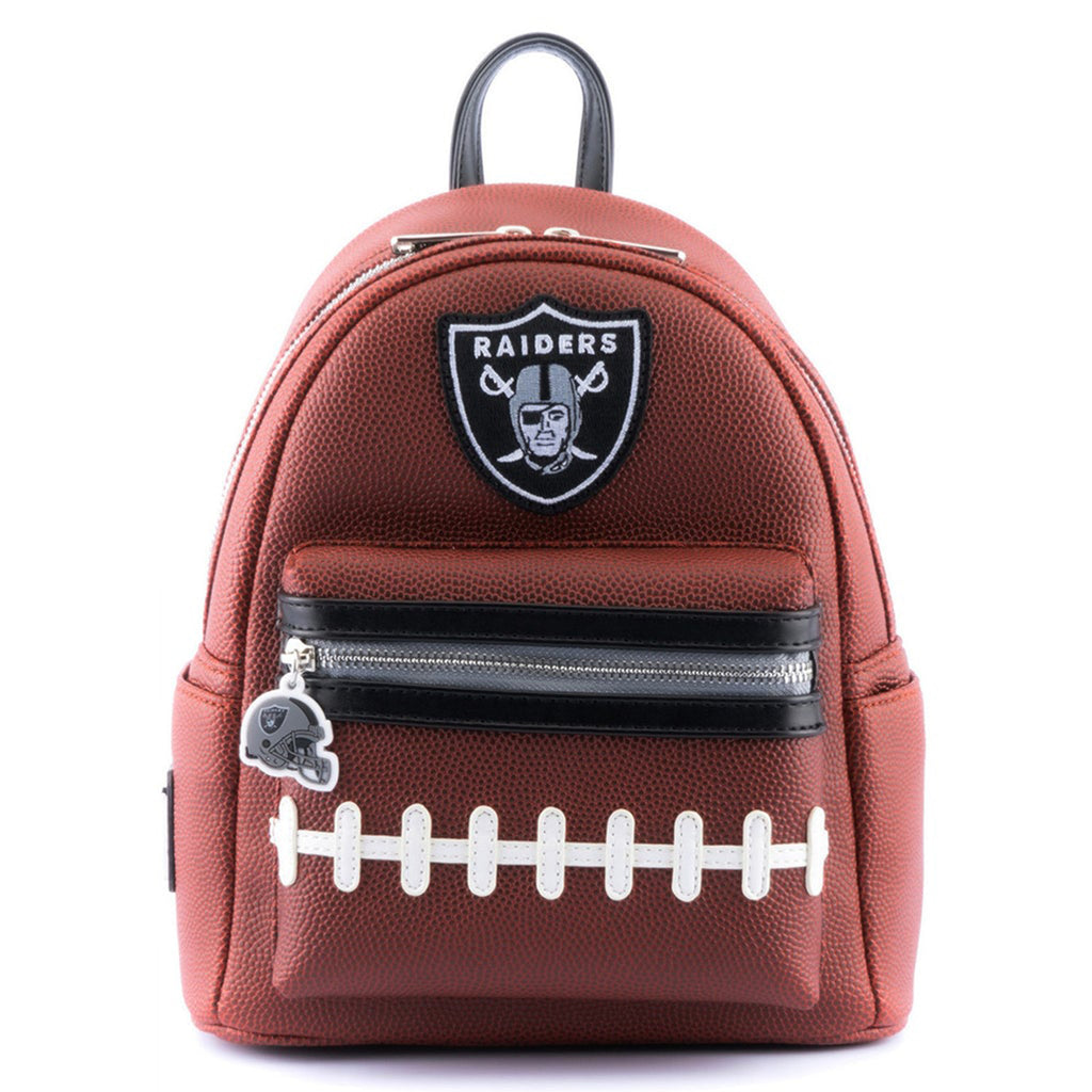 Loungefly NFL Las Vegas Raiders Pigskin Logo Mini Backpack
