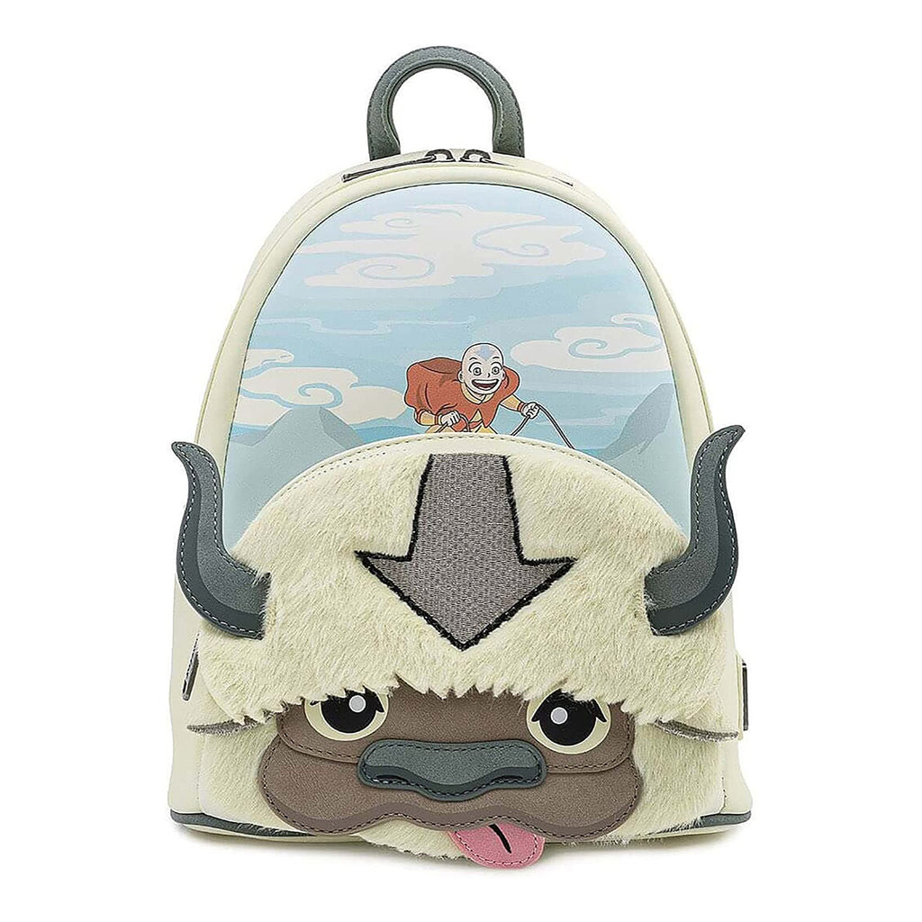 Loungefly Nickelodeon Avatar Aang Appa Cosplay Plush Mini Backpack