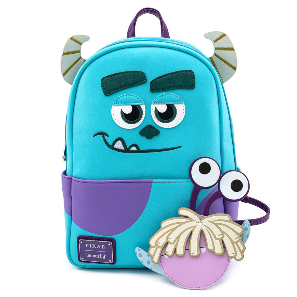 Loungefly Pixar Monsters Inc Sully With Boo Coin Pouch Mini Backpack