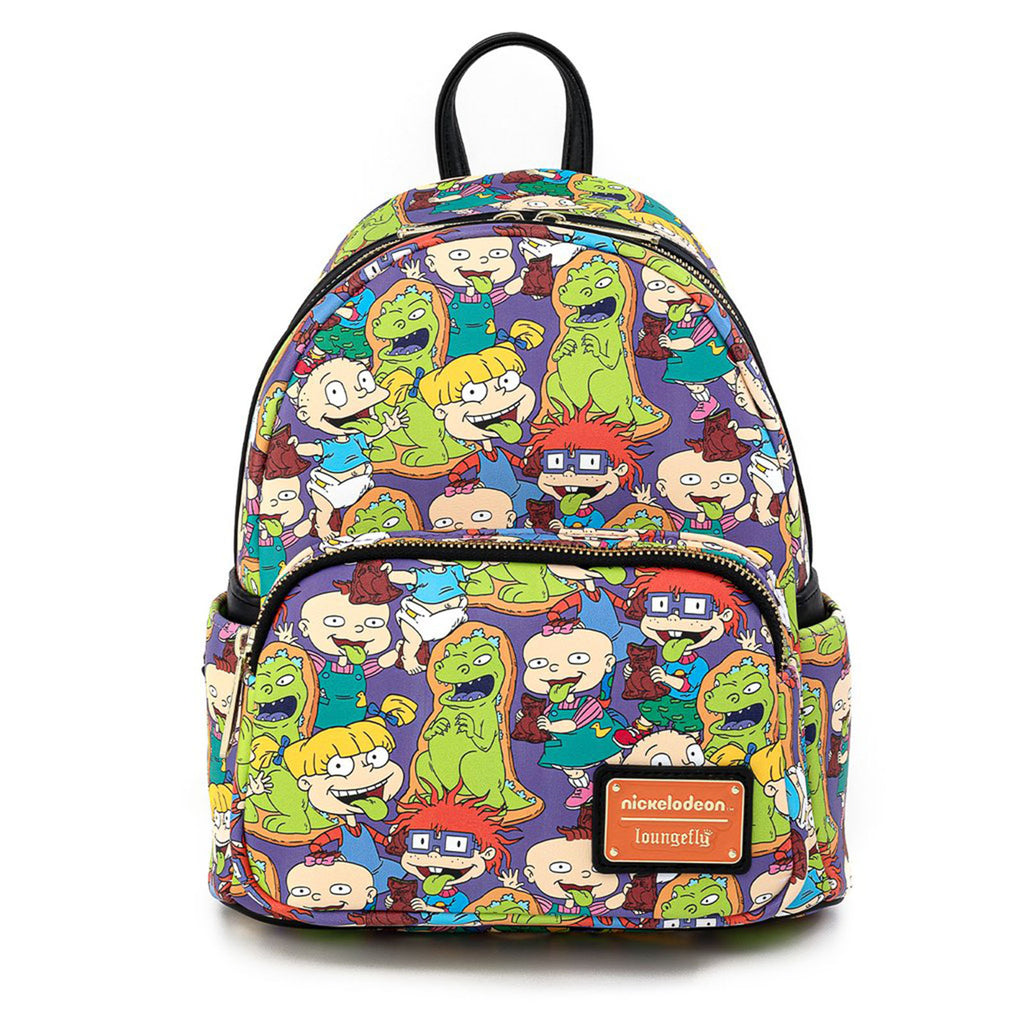 Loungefly Rugrats Reptar Bar All Over Print Mini Backpack