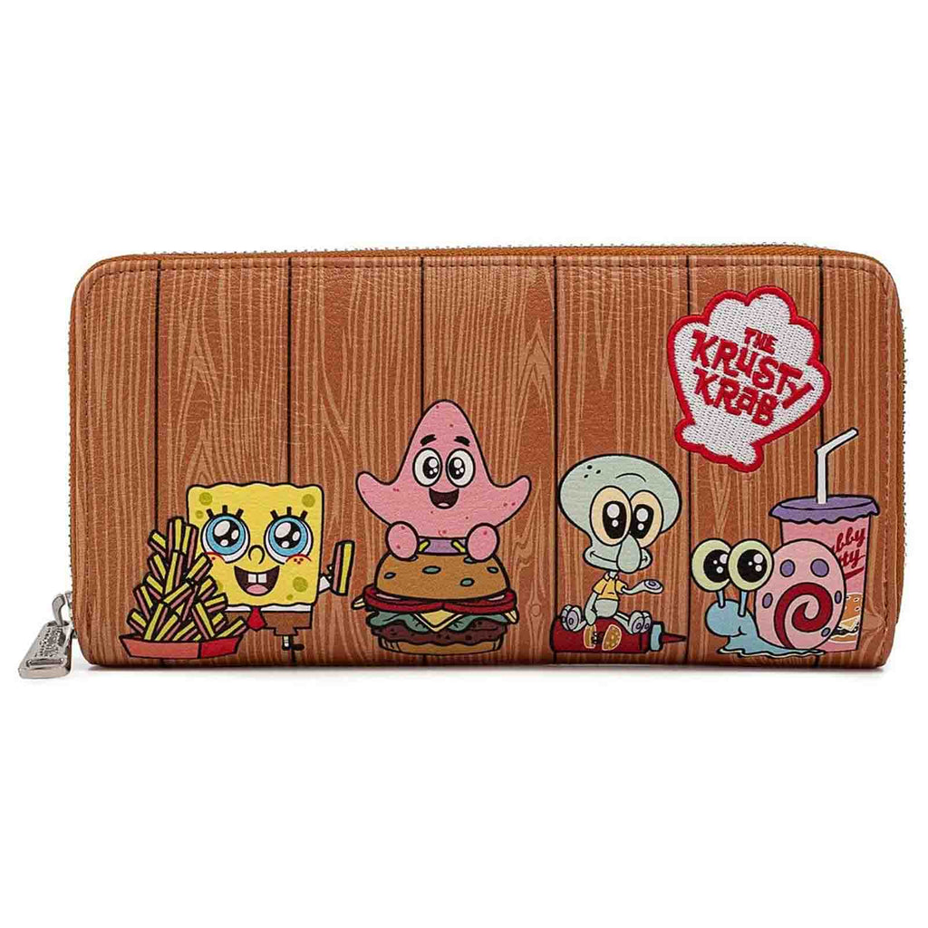 Loungefly SpongeBob SquarePants Krusty Krab Gang Zip Around Wallet