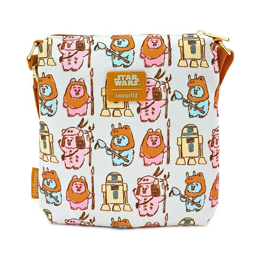 Loungefly Star Wars Pastel Ewok Nylon Passport Bag Purse