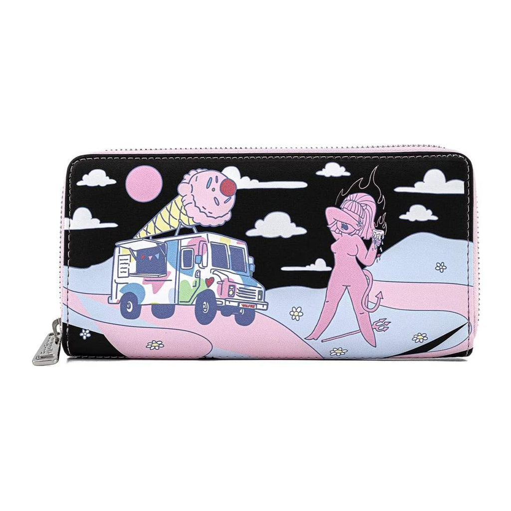 Loungefly Valfre Lucy Ice Cream Truck Zip Around Wallet