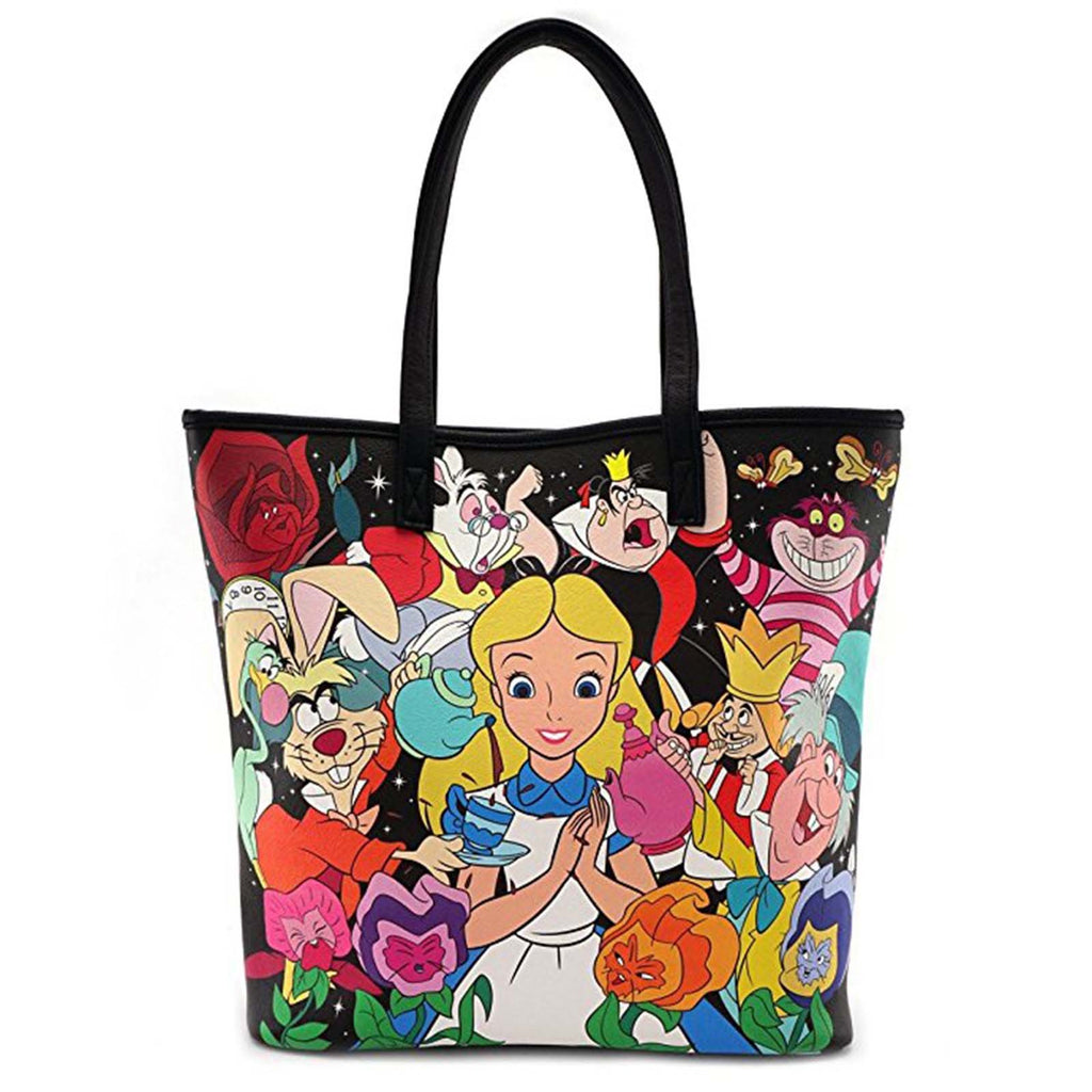 Loungefly Alice In Wonderland Character All Over Tote Bag