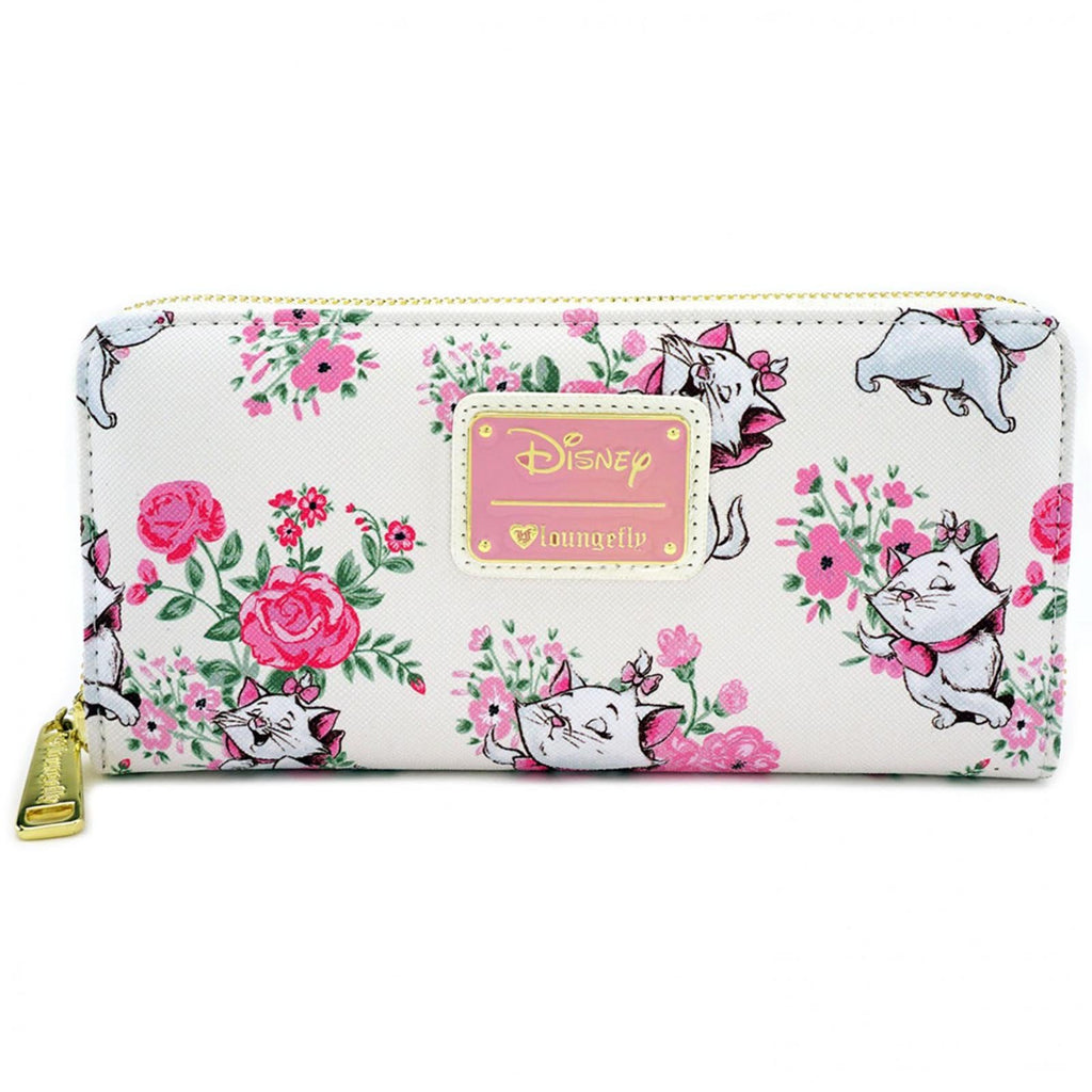 Loungefly Aristocats Marie Floral All Over Print Zip Around Wallet