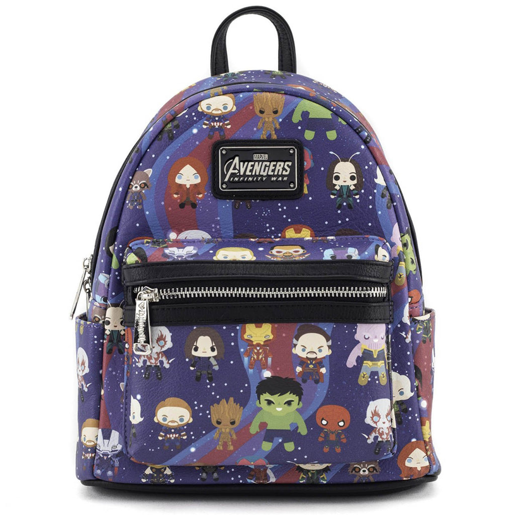 Loungefly Avengers Chibi All Over Print Mini Backpack