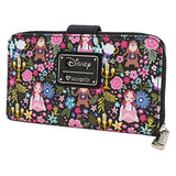 Loungefly Beauty And The Beast Floral Zip Around Wallet - Radar Toys