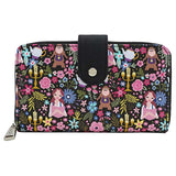 Loungefly Beauty And The Beast Floral Zip Around Wallet - Radar Toys