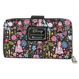 Loungefly Beauty And The Beast Floral Zip Around Wallet - Radar Toys
