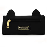 Loungefly Cat Face Black Tri-Fold Wallet - Radar Toys