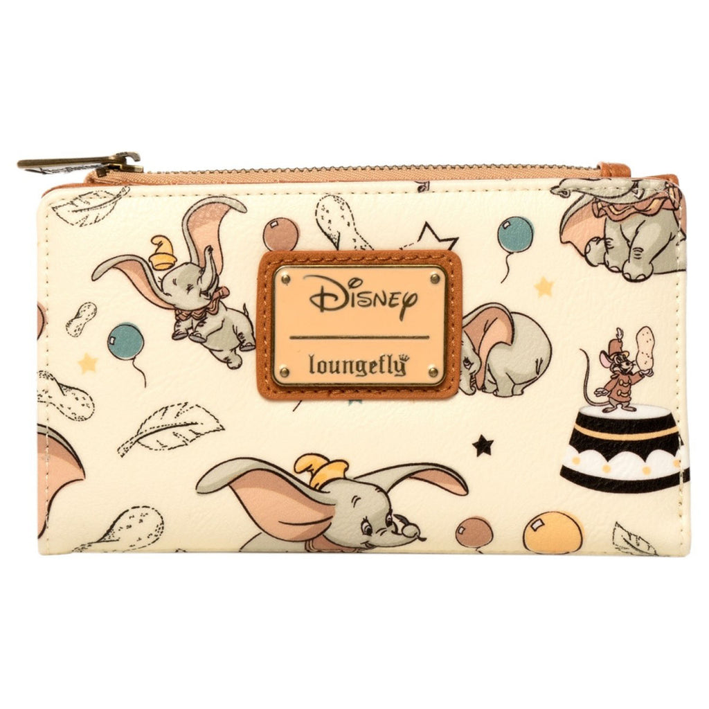 Loungefly Disney Dumbo Vintage All-Over Print Small Flap Wallet
