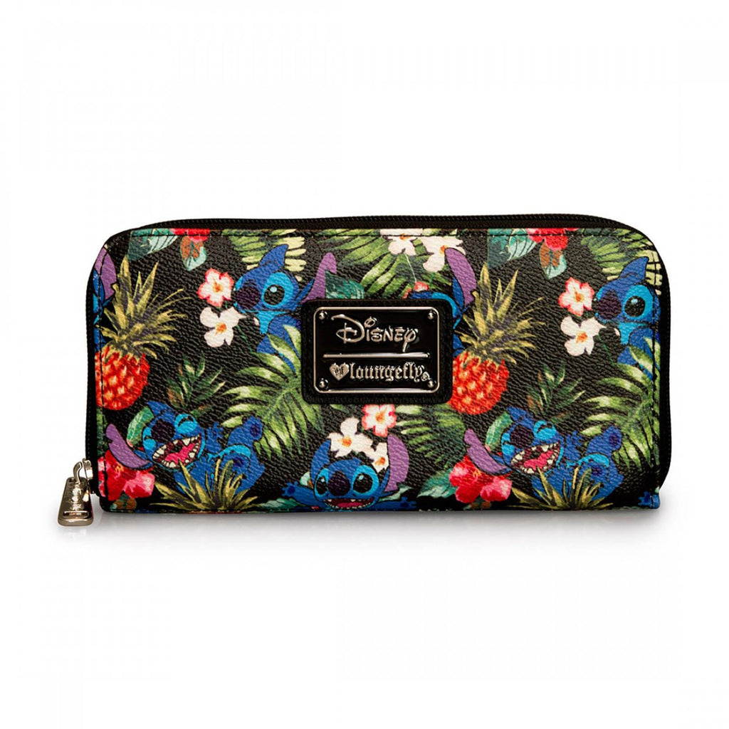Loungefly Disney Lilo & Stitch Hawaiian Print Pebble Wallet