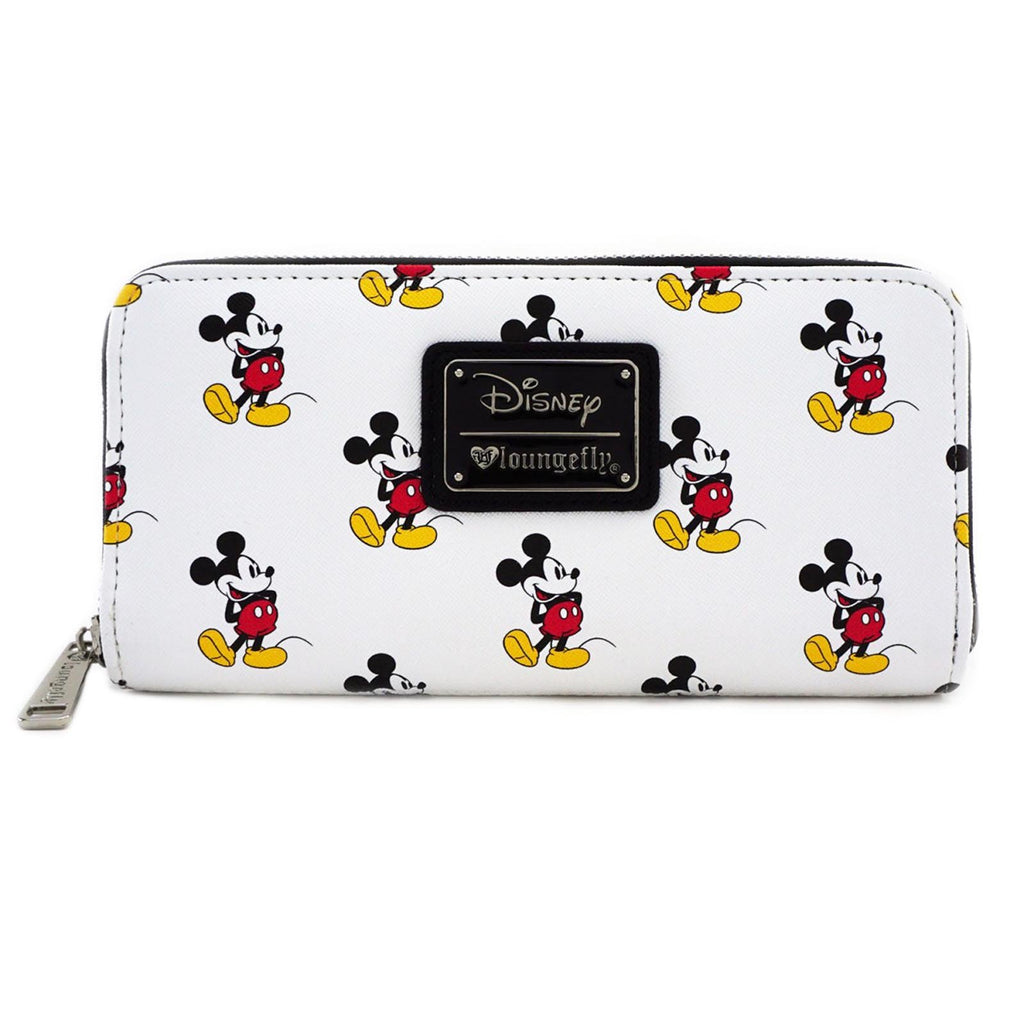 Loungefly Disney Mickey Mouse All Over Print Zip Around Wallet