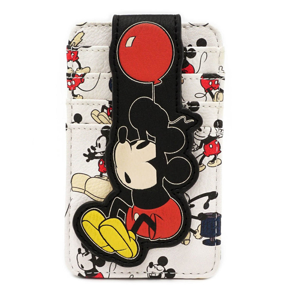 Loungefly Disney Mickey Poses All Over Print Card Holder Wallet