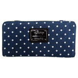Loungefly Disney Minnie Mouse Denim Polka Dot Zip Around Wallet - Radar Toys