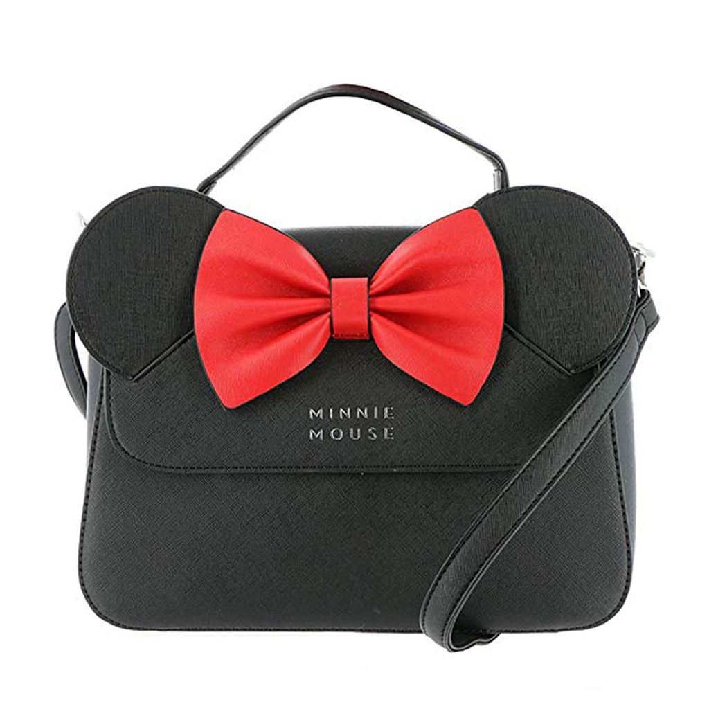 Loungefly Disney Minnie Mouse With Ears And Bow Crossbody Bag