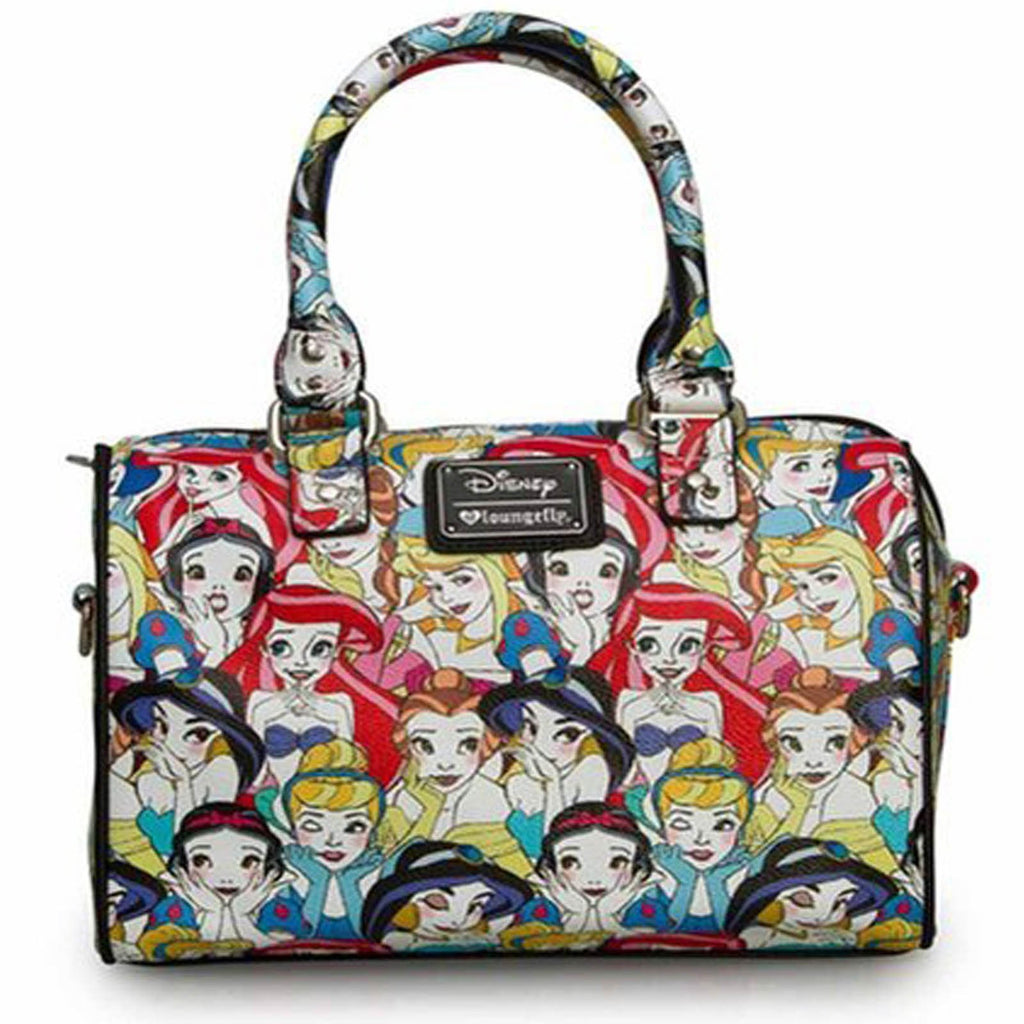 Loungefly Disney Princesses Classic Print Pebble Purse Duffle Bag