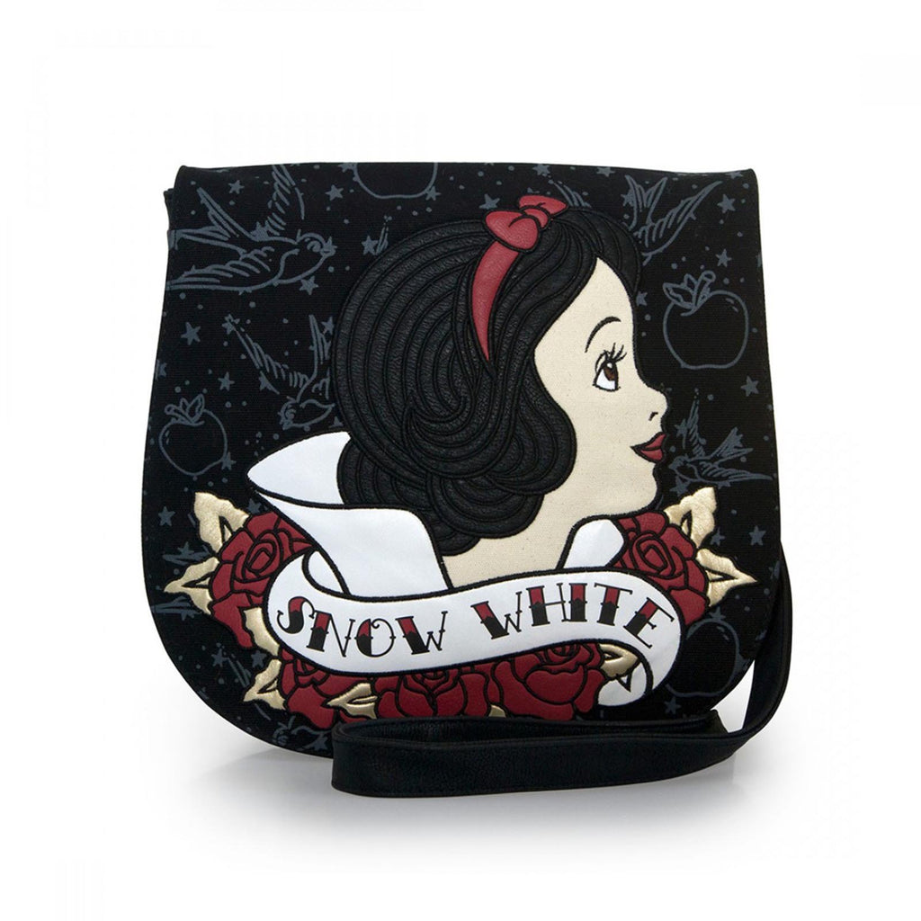 Loungefly Disney Snow White Tattoo Flash Print Crossbody Bag Purse