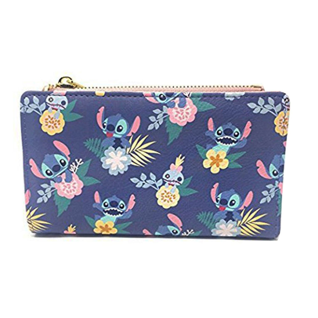 Loungefly Disney Stitch And Scrump Floral Bi-Fold Wallet