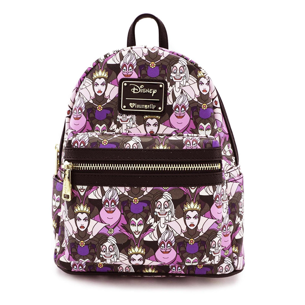 Loungefly Disney Villains All Over Print Mini Backpack