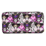 Loungefly Disney Villains All Over Print Zip Around Wallet - Radar Toys