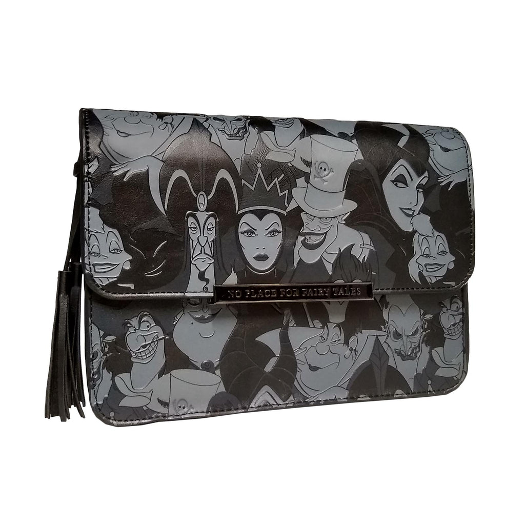 Loungefly Disney Villains Black Debossed Crossbody Bag Purse