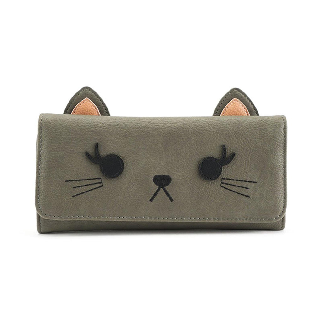 Loungefly Grey Cat Zip Around Wallet