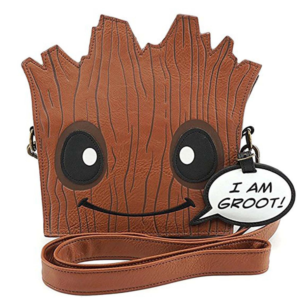 Loungefly Guardians Of The Galaxy Groot Shaped Crossbody Bag Purse