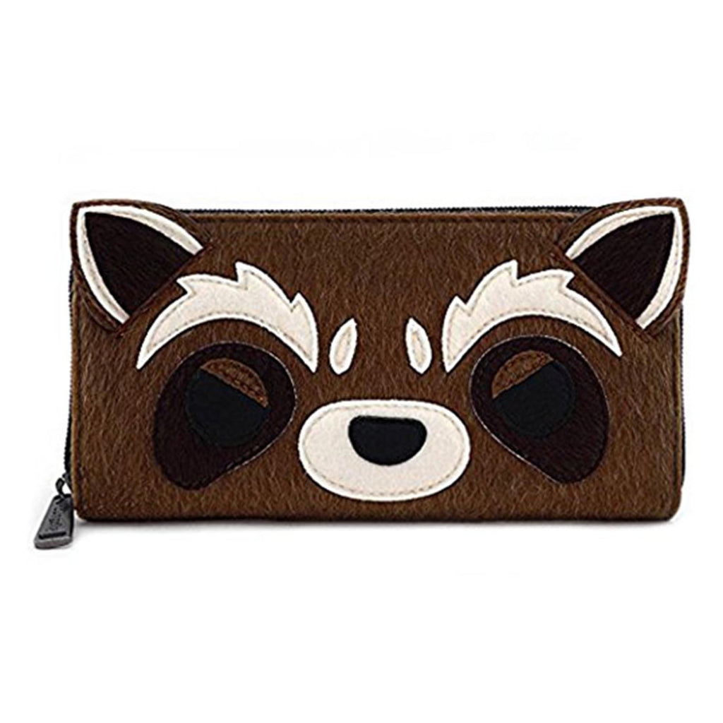 Loungefly Guardians Of The Galaxy Rocket Face Zip Around Wallet