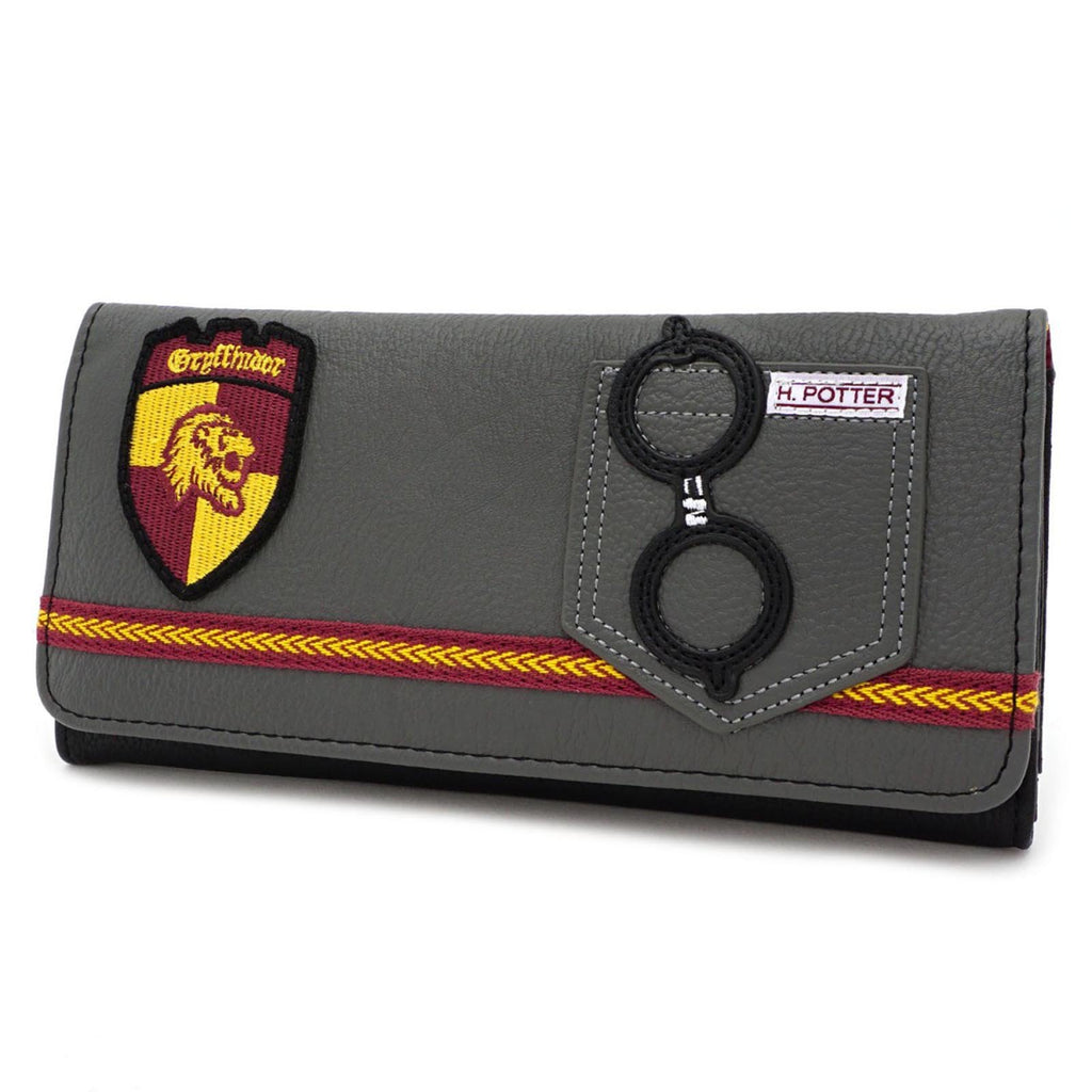 Loungefly Harry Potter Gryffindor Red Yellow Tri-Fold Flap Wallet