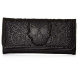 Loungefly Lattice Skull Black Tri-Fold Wallet - Radar Toys