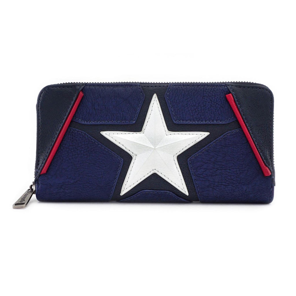 Loungefly Marvel Captain America Cosplay Zip Around Wallet