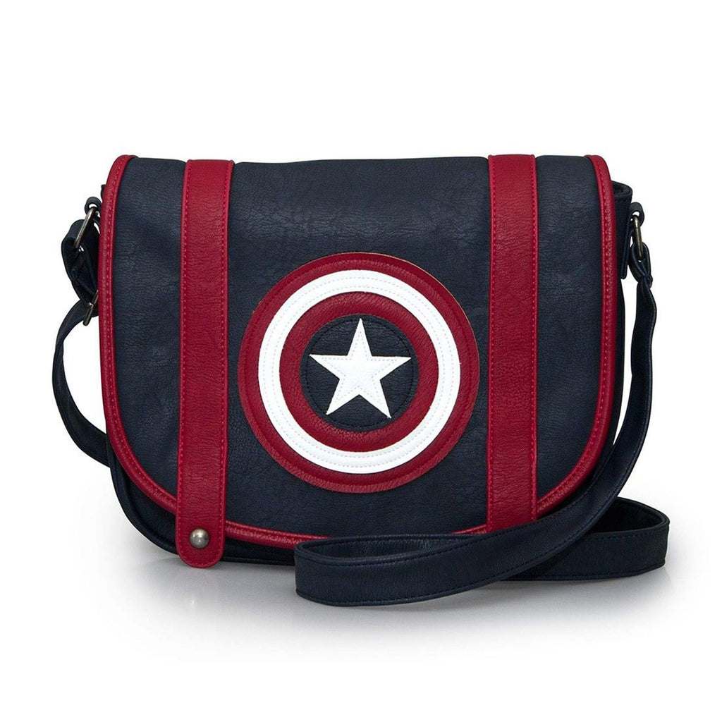 Loungefly Marvel Captain America Navy Blue Crossbody Bag Purse