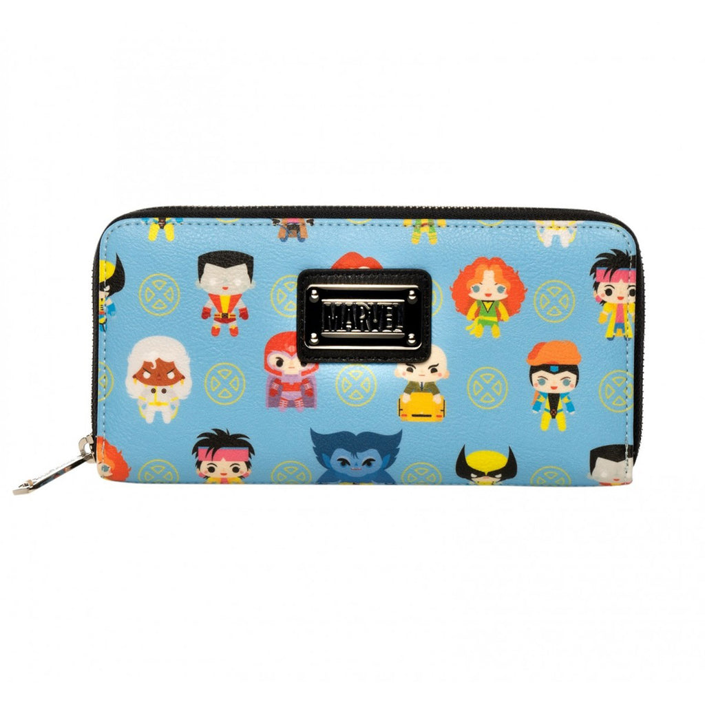 Loungefly Marvel X-Men Character All Over Print Zip Around Wallet