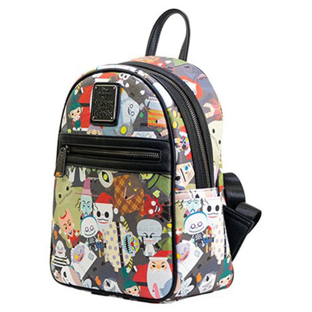 Loungefly Nightmare Before Christmas Chibi Characters Mini Backpack