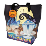 Loungefly Nightmare Before Christmas Halloween Xmas Town Tote Bag - Radar Toys
