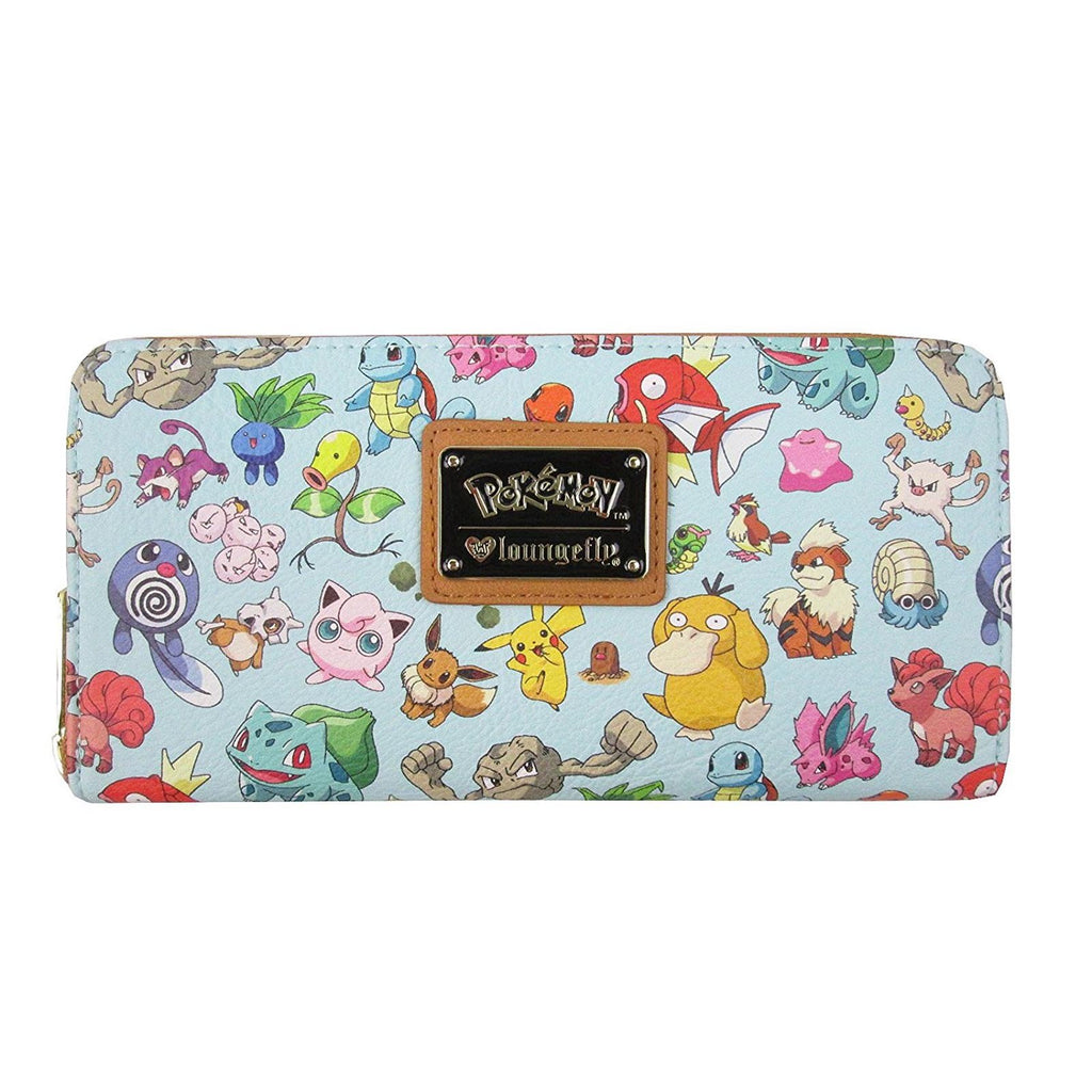 Loungefly Pokemon All Time Fave Mint Zip Around Wallet
