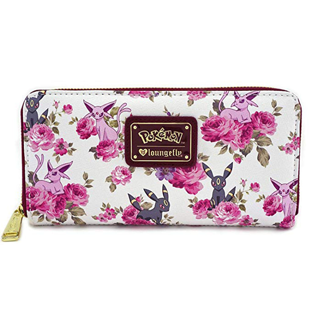 Loungefly Pokemon Espeon Umbreon Floral Zip Around Wallet