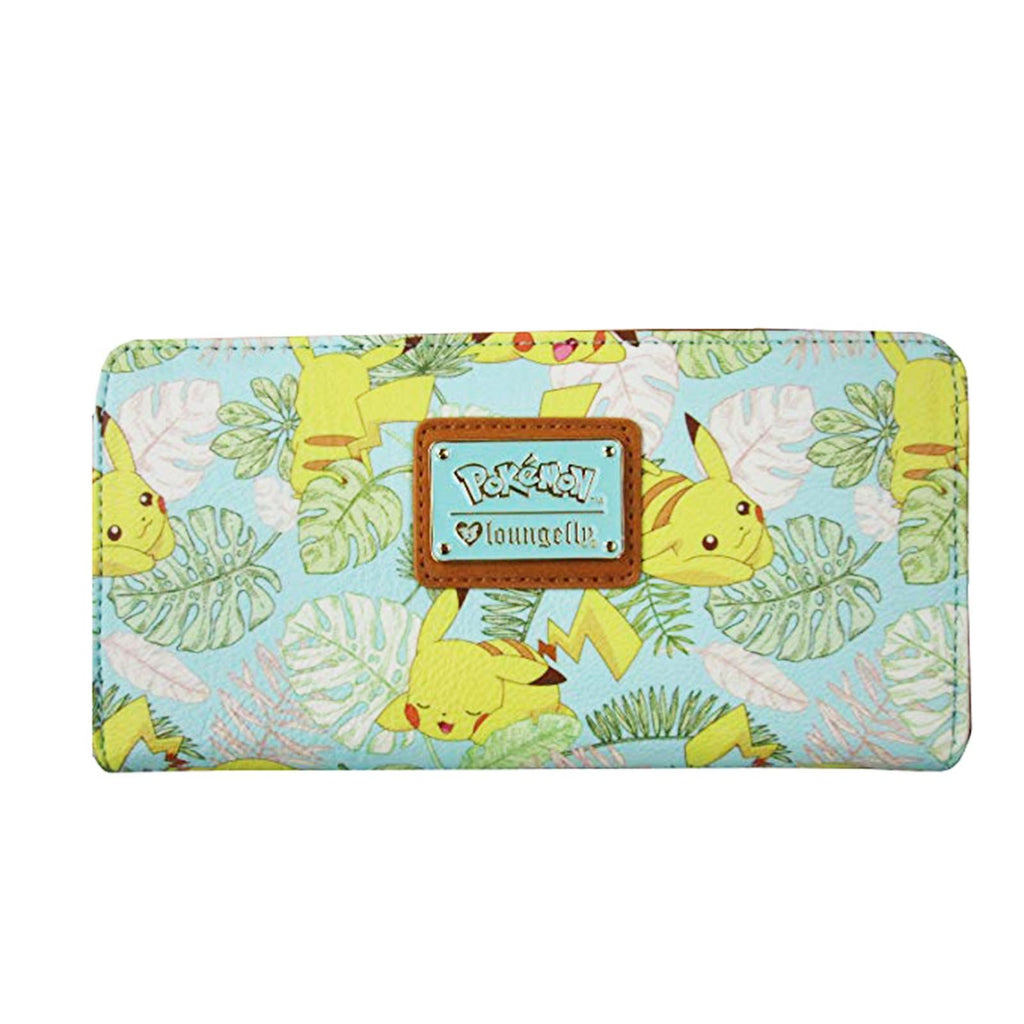 Loungefly Pokemon Leaves Mint Zip Around Wallet