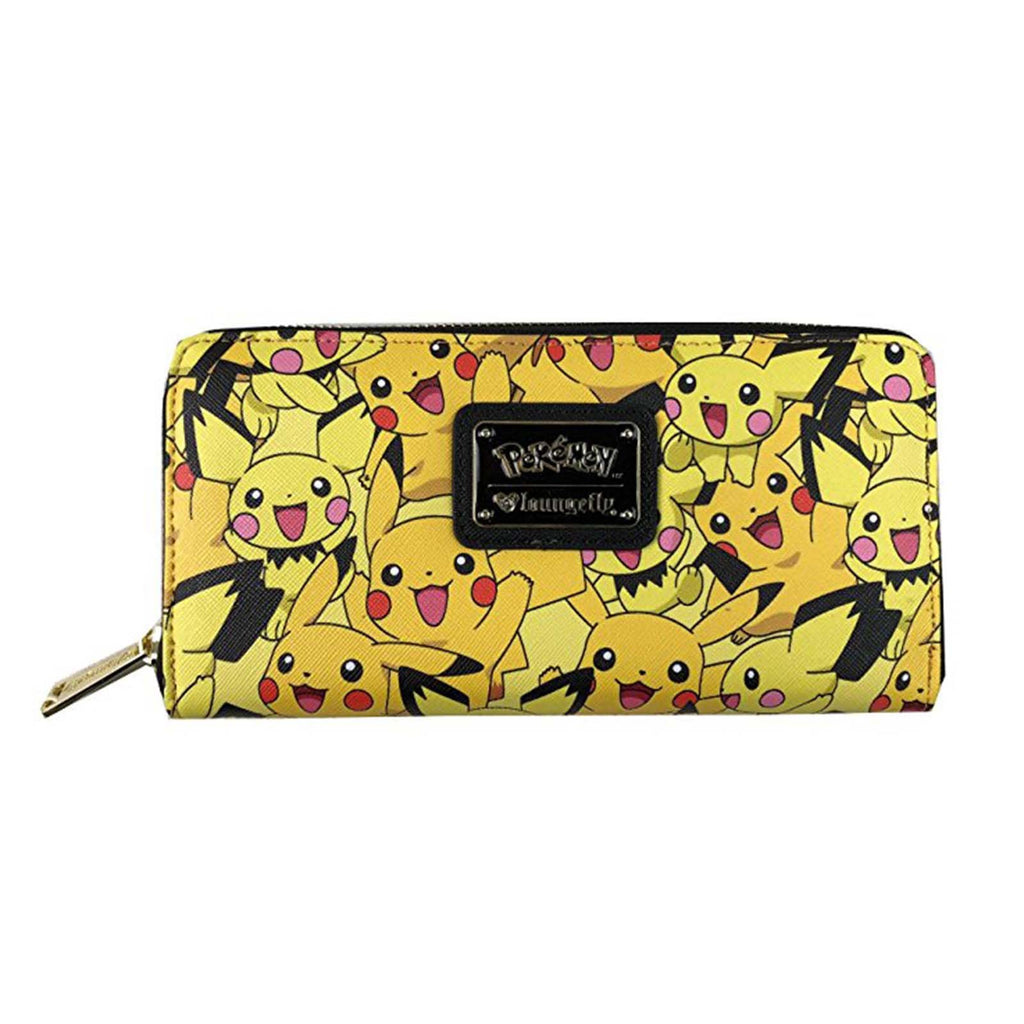 Loungefly Pokemon Pikachu All Over Print Zip Around Wallet