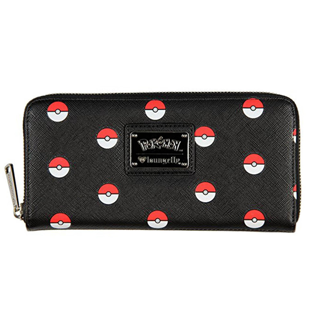 Loungefly Pokemon Pokeballs All Over Print Zip Around Wallet