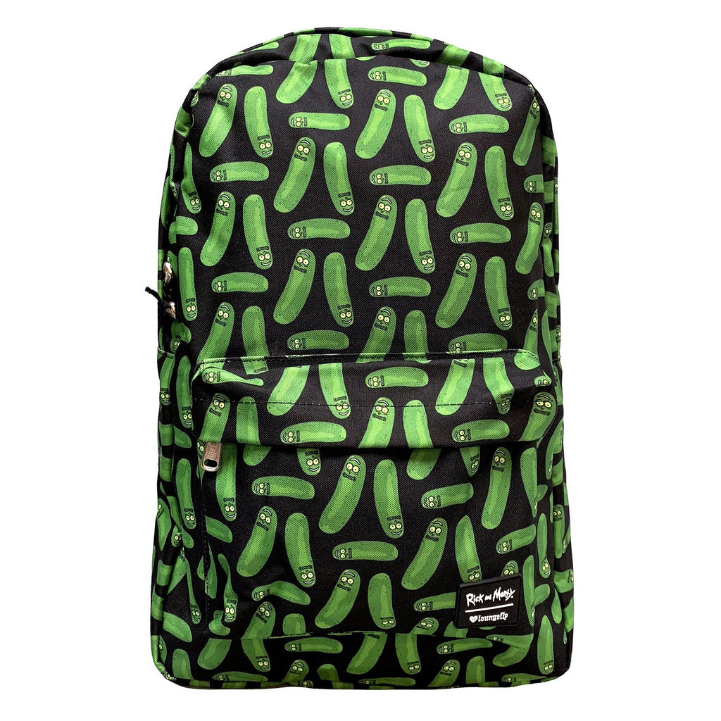 Loungefly Rick And Morty Pickle Rick All Over Backpack