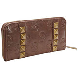 Loungefly Skull Brown Pyramids Zip Around Wallet - Radar Toys