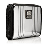 Loungefly Star Wars Captain Phasma Silver Metallic Zip Around Wallet - Radar Toys