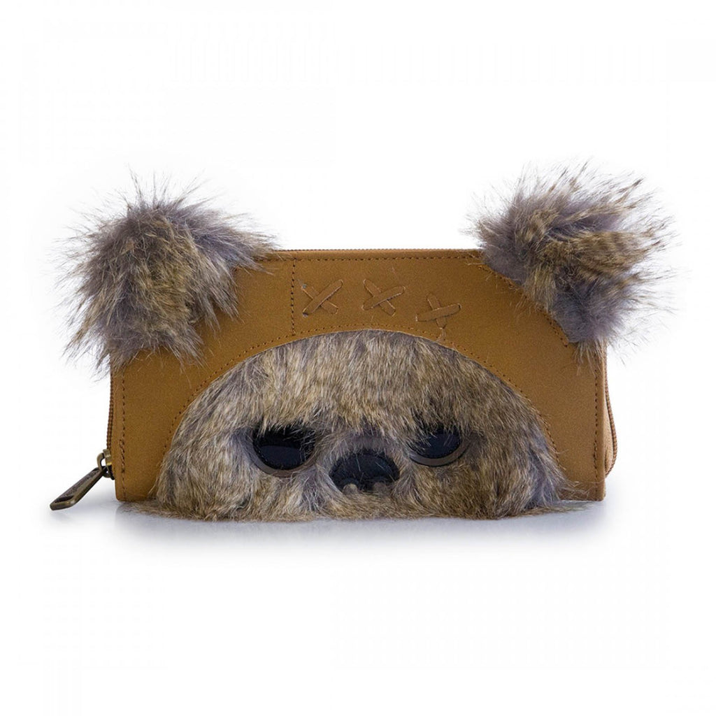 Loungefly Star Wars Ewok Brown Zip Around Wallet
