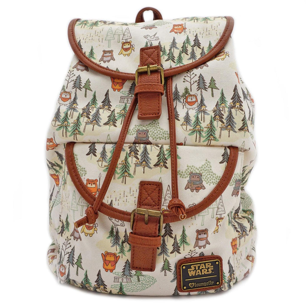 Loungefly Star Wars Ewok Forest All Over Print Backpack